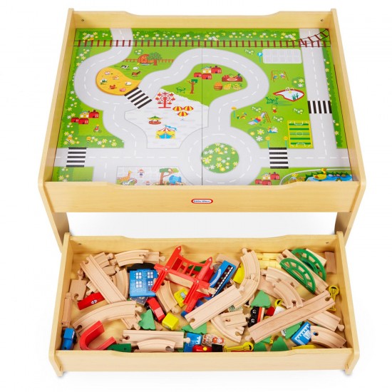 Little Tikes ♥ Real Wooden Train & Table Set