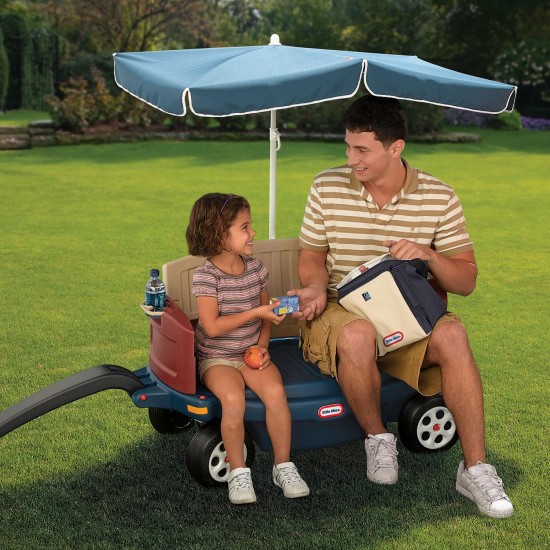 Little Tikes ♥ Deluxe Ride & Relax® Wagon with Umbrella
